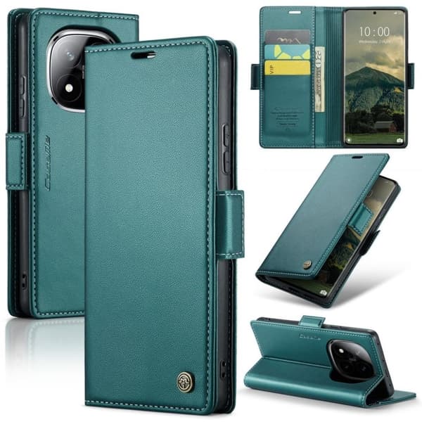 CASEME Xiaomi Redmi Note 14 Pro 5G / Note 14 Pro Plus 5G Fodral - Grön