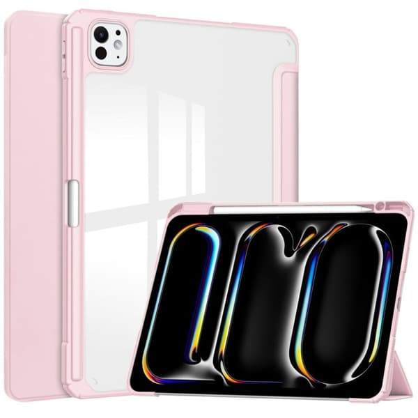 iPad Pro 11" 2024 fodral med pennfack - Rosa