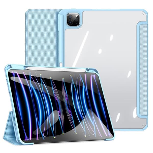DUX DUCIS TOBY Series iPad Pro 11" 2024 Tri-fold Fodral med pennhållare - blå