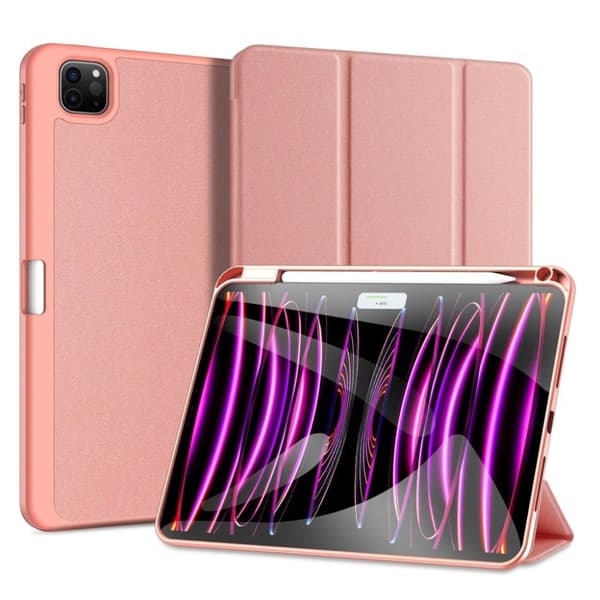 DUX DUCIS Domo Series iPad Pro 11" 2024 Tri-fold Fodral - Rosa