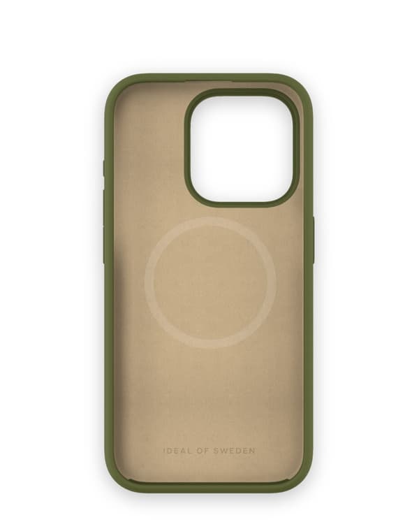 Silicone Case MagSafe iPhone 15 Pro Khaki