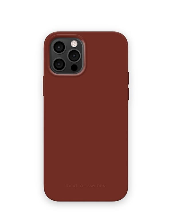 Silicone Case iPhone 12 / 12 Pro Dark Amber
