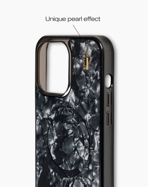 Pearlised Case MagSafe iPhone 15 Pro Max Black