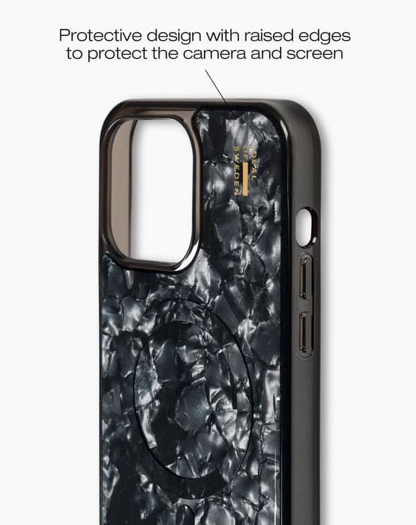 Pearlised Case MagSafe iPhone 15 Pro Max Black