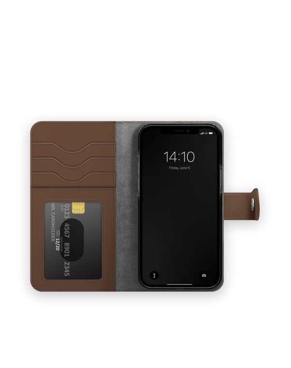 Magnet Wallet+ iPhone 12 / 12 Pro Dark Brown