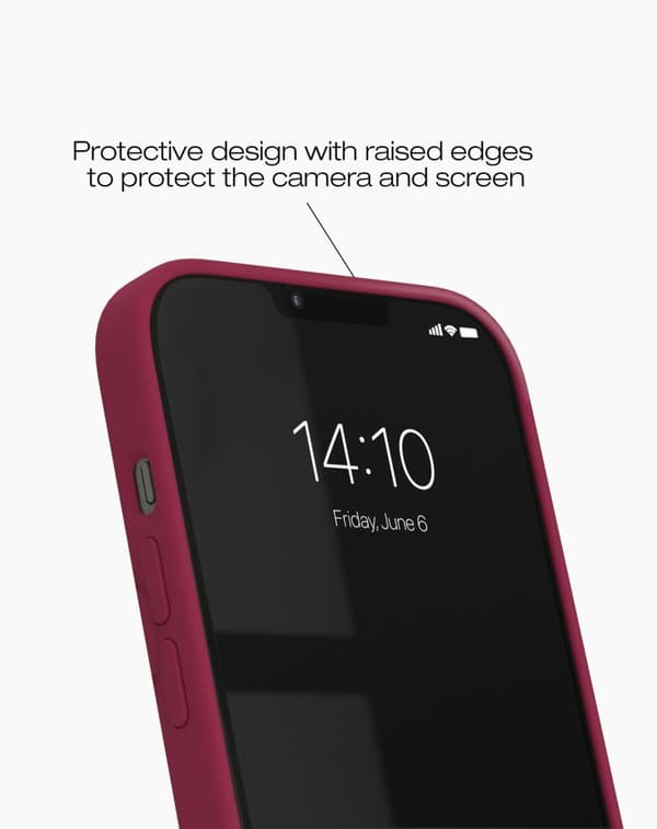 Silicone Case MagSafe iPhone 13 / 14 / 15 / 16e Cranberry