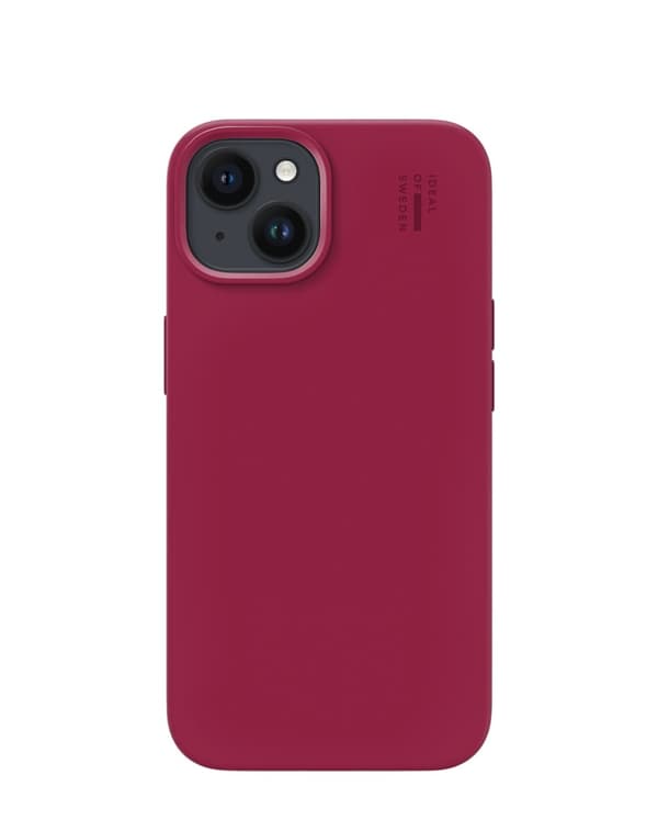 Silicone Case MagSafe iPhone 13 / 14 / 15 / 16e Cranberry