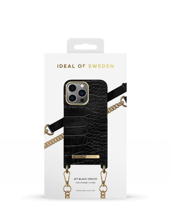 Necklace Case iPhone 13 Pro Jet Black Croco