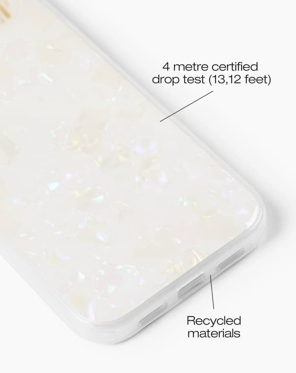 Pearlised Case iPhone 12 / 12 Pro White