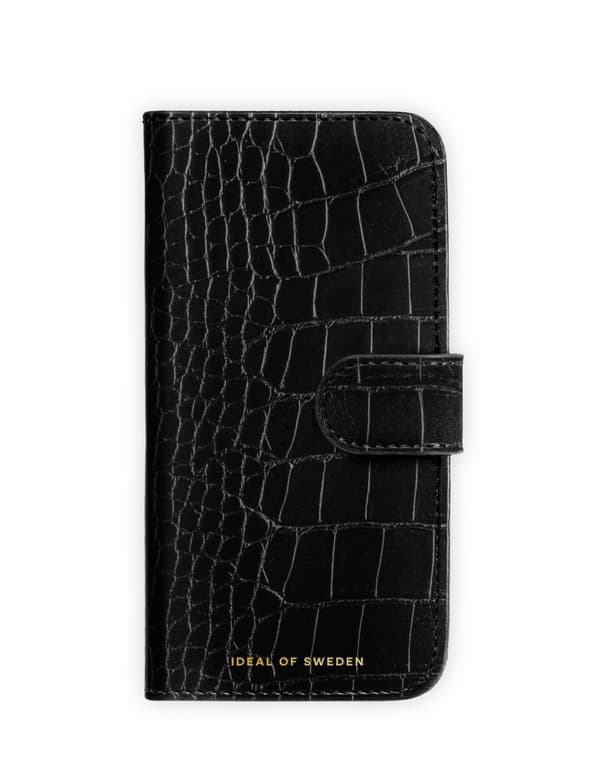 Magnet Wallet+ iPhone 15 Pro Black Croco
