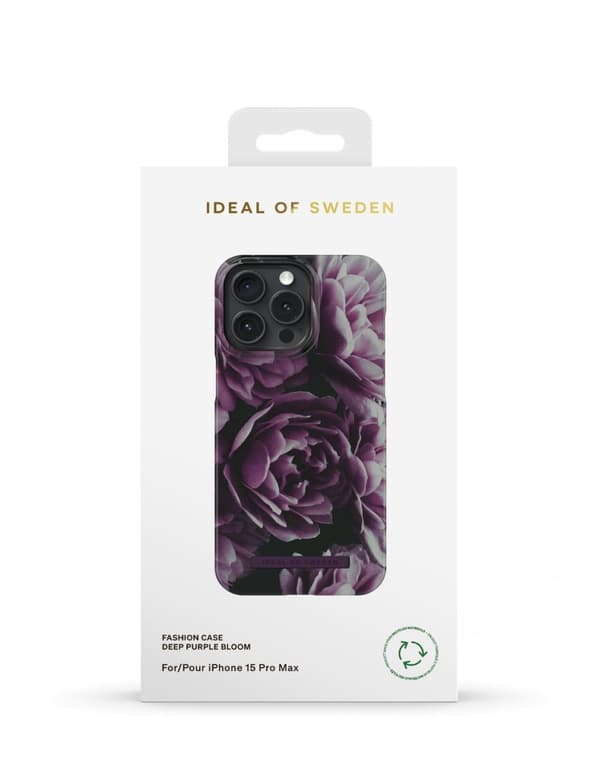 Printed Case iPhone 15 Pro Max Deep Purple Bloom