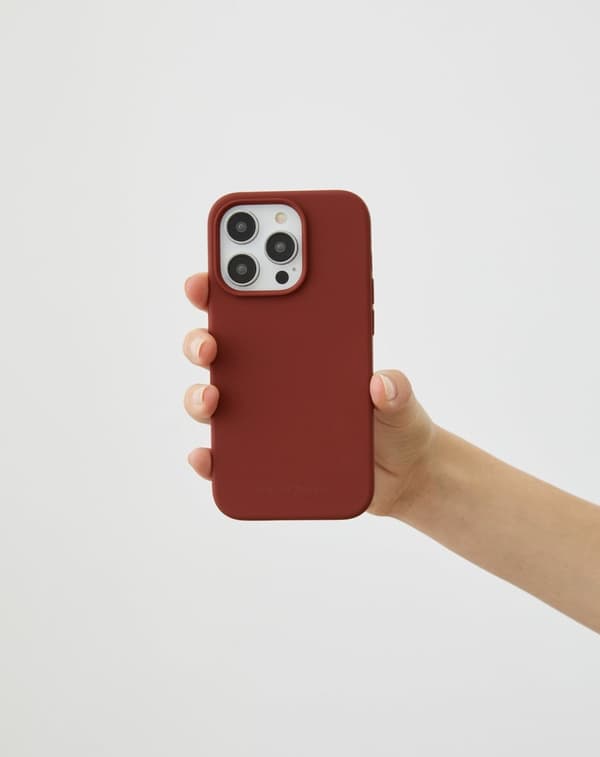 Silicone Case iPhone 15 Plus Dark Amber
