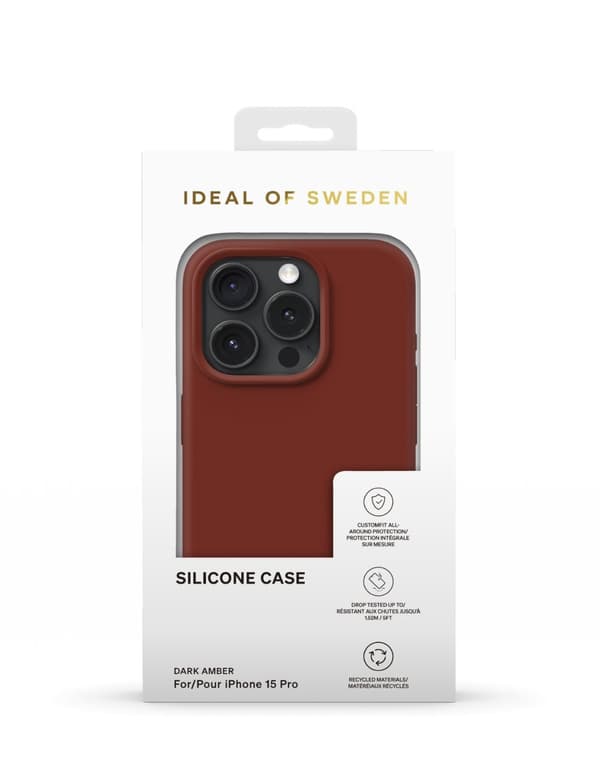 Silicone Case iPhone 15 Pro Dark Amber