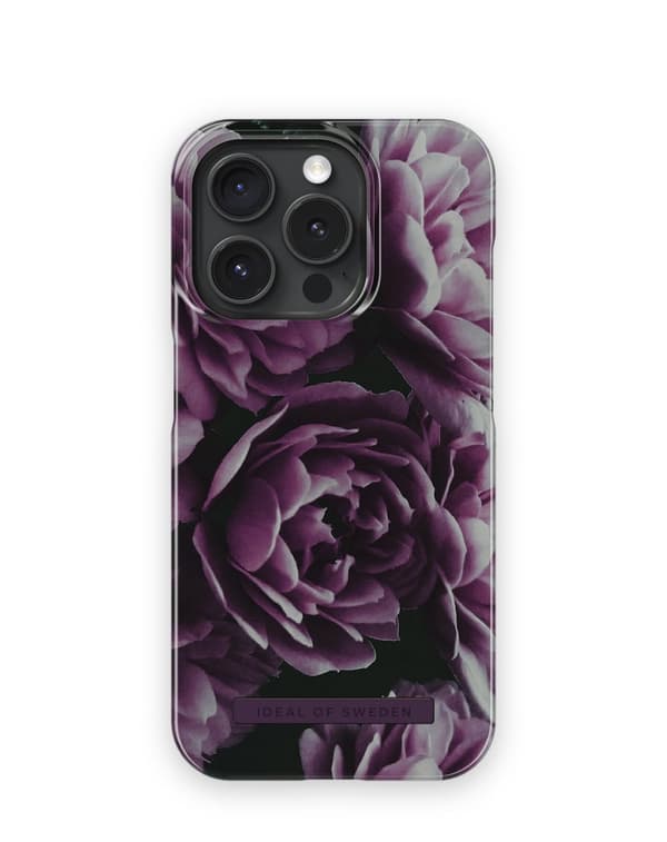 Printed Case iPhone 15 Pro Deep Purple Bloom