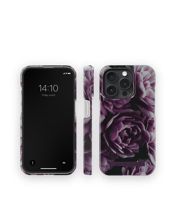 Printed Case iPhone 15 Pro Deep Purple Bloom