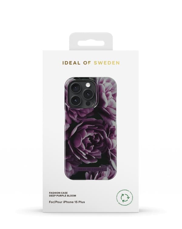 Printed Case iPhone 15 Pro Deep Purple Bloom