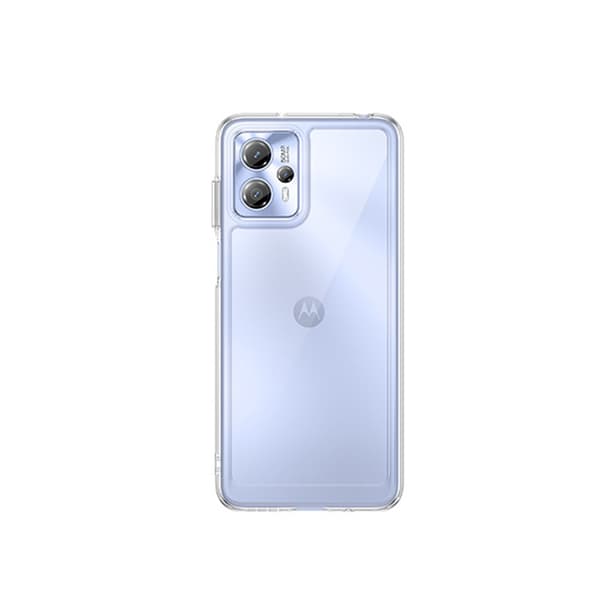 INF Genomskinligt skal till Moto G13 med stativfunktion