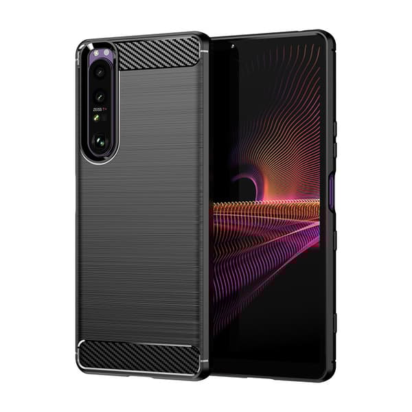 INF Suojaava TPU-kotelo Sony Xperia 1 II:lle - Musta
