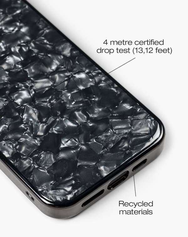 Pearlised Case iPhone 15 Pro Max Black