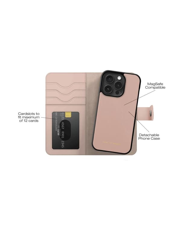 Magnet Wallet+ MagSafe iPhone 15 Pro Pink