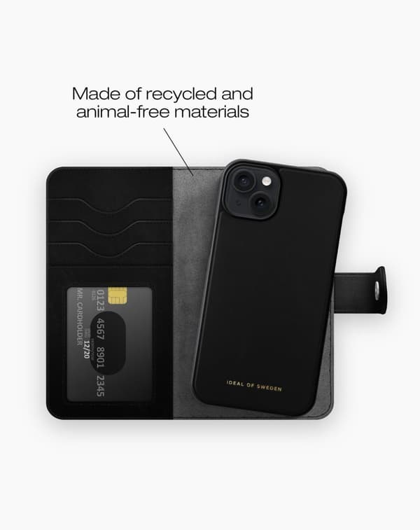 Magnet Wallet+ iPhone 15 Plus Black