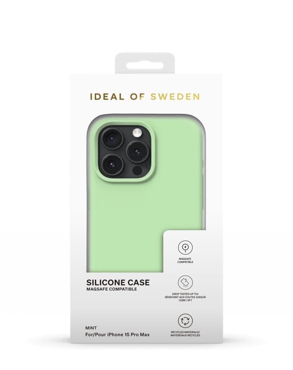 Silicone Case MagSafe iPhone 15 Pro Max Mint