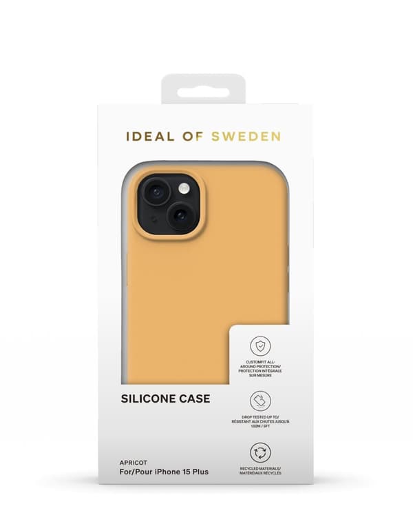 Silicone Case iPhone 15 Plus Apricot
