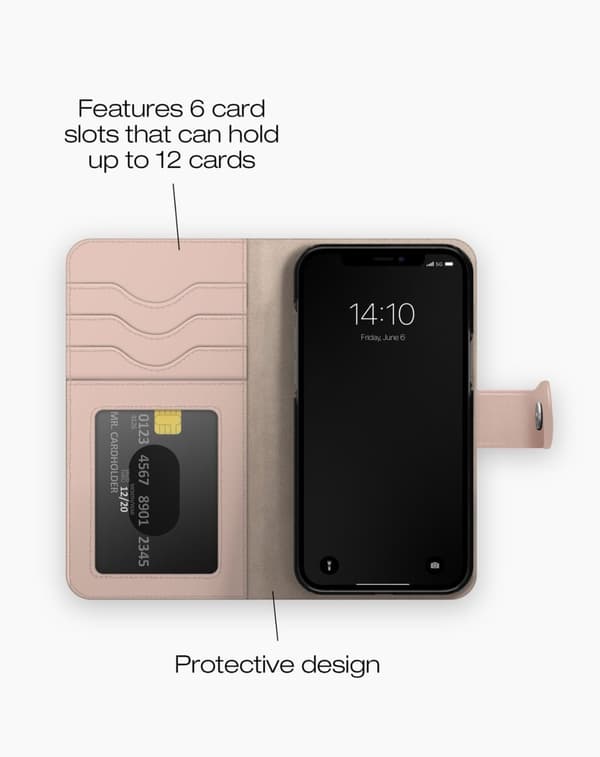 Magnet Wallet+ iPhone 12 / 12 Pro Pink