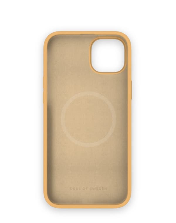 Silicone Case MagSafe iPhone 15 Plus Apricot