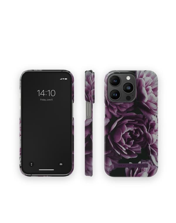 Printed Case iPhone 14 Pro Deep Purple Bloom