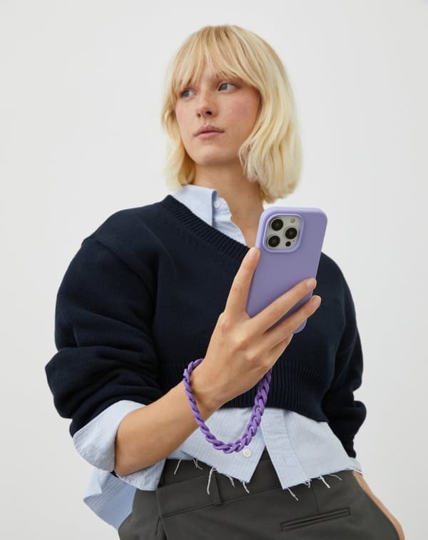 Silicone Case iPhone 15 Plus Purple