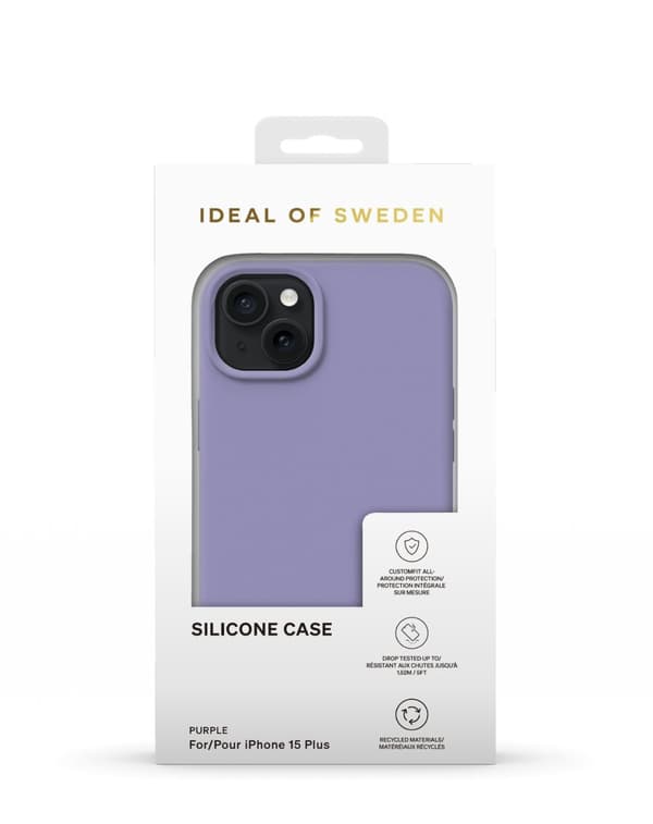 Silicone Case iPhone 15 Plus Purple