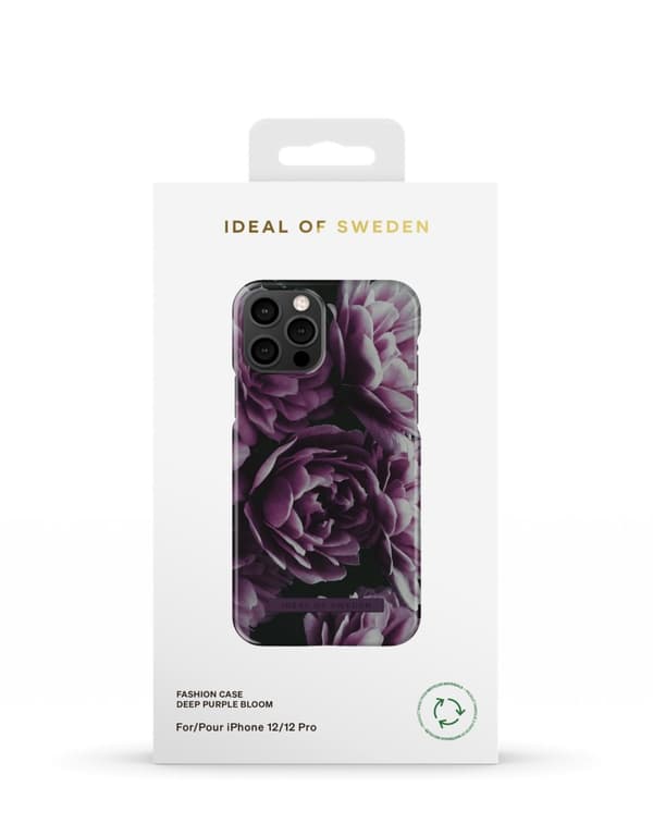 Printed Case iPhone 12 / 12 Pro Deep Purple Bloom