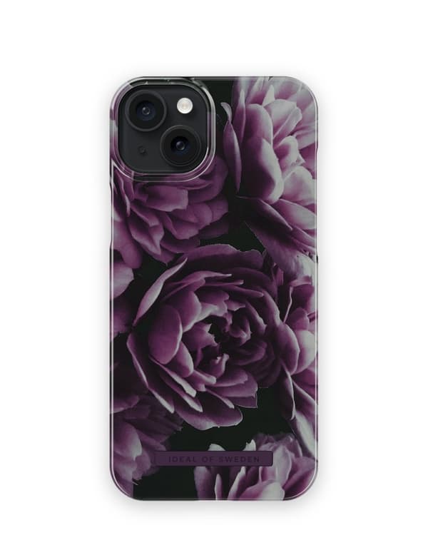 Printed Case iPhone 15 Plus Deep Purple Bloom