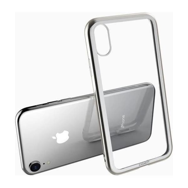 Cygnett Ozone 9H - Skalet av härdat glas med integrerad bumper för Apple iPhone XR, Vit