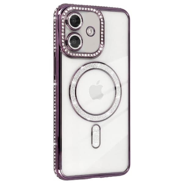 Diamond bling MagSafe skal Apple iPhone 12 - Purple