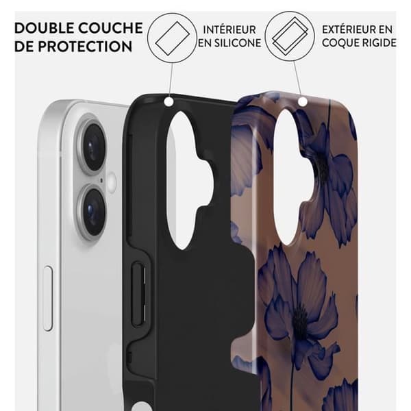 Coque - BURGA - Velvet Night - iPhone 16 Plus - Stötbeständig - Kompatibel med MagSafe - Lila