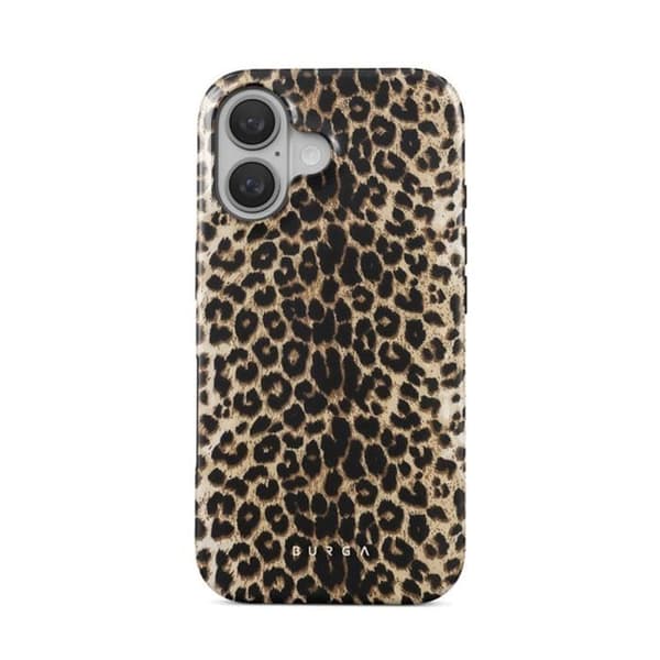 Skal till iPhone 16 Plus MagSafe Tough Stötsäker Model Player Burga Leopard