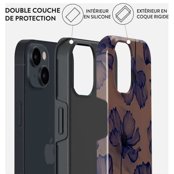 Skal till iPhone 13 MagSafe Tough Stötsäker Modell Velvet Night Burga Lavender