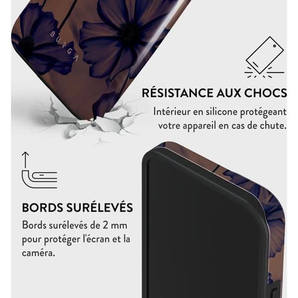Skal till iPhone 13 MagSafe Tough Stötsäker Modell Velvet Night Burga Lavender