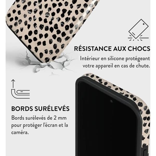 Skyddsfodral för iPhone 14 Pro Tough Antichocks Modell Almond Latte Burga Beige