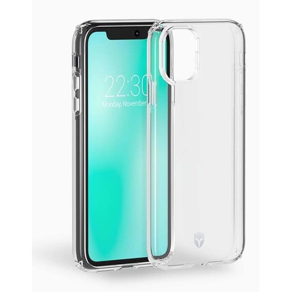 Skyddsskal - FORCE CASE - iPhone XR/11 - Förstärkt - Transparent - Stötdämpning
