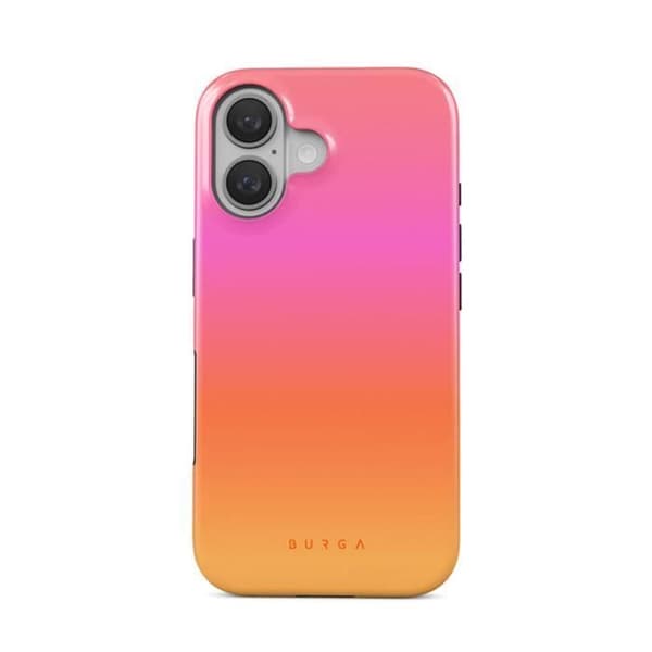 Coque för iPhone 16 MagSafe Tough Antichocs Modell Sunset Club Burga Multikolor