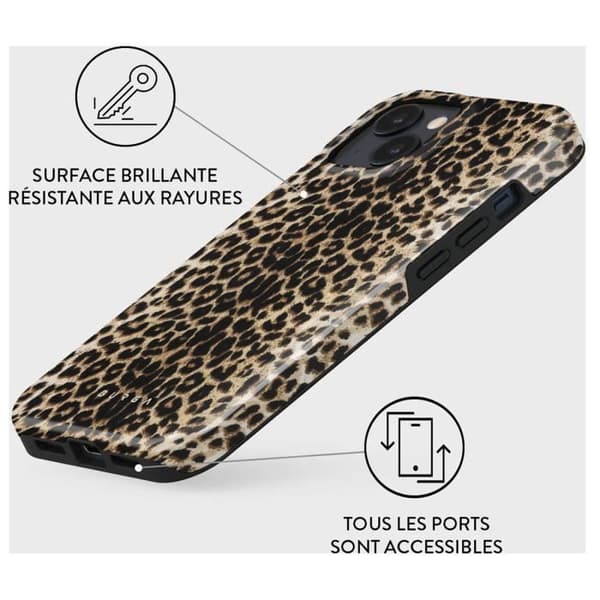 Fodral för iPhone 13 Tough Antichocks Modell Player Burga Leopard