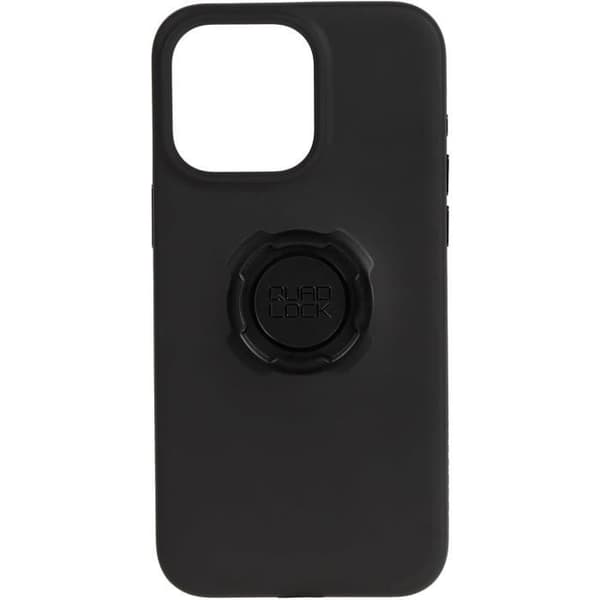 Coque - Quad Lock - iPhone 16 Pro Max - Svart - TPU - Heltäckande kant-till-kant skydd