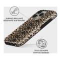 Miniatyrbild 2 av 4: Coque för iPhone 16 Pro Max MagSafe Tough Antichocs Modell Player Burga Leopard