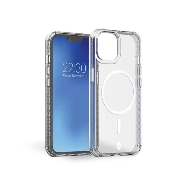 Transparent skal FORCE CASE Air Magsafe iPhone 14 50% återvunnet