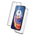 Miniatyrbild 1 av 3: Coque + Härdat glas skärm för Motorola Edge 50 Neo - Transparent