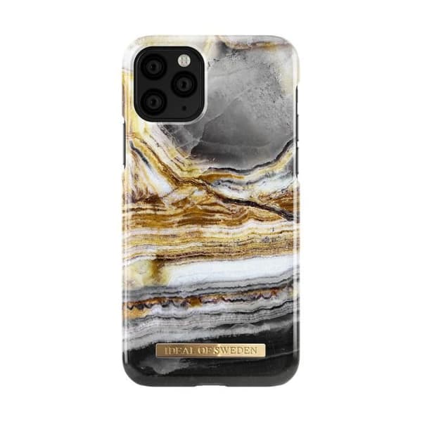 Coque - IDEAL OF SWEDEN - iPhone 11 Pro - Modefodral - Marmor Cosmos - Guld