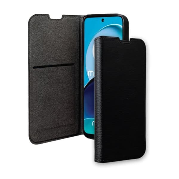 Folio-vintertui - BIGBEN - Moto G14 - Svart - Fällbart stöd - Heltäckande skydd